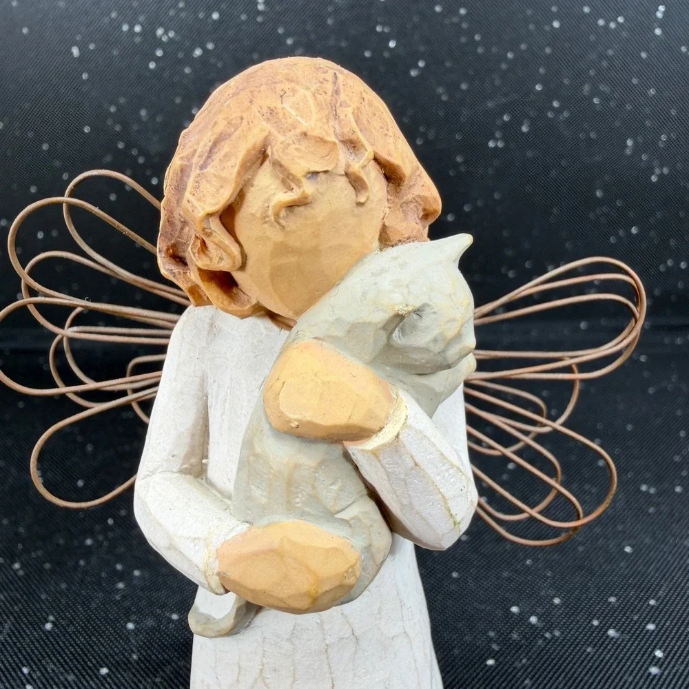 Willow Tree With Affection Angel Figurine Susan Lordi DEMDACO Cat Girl 2003